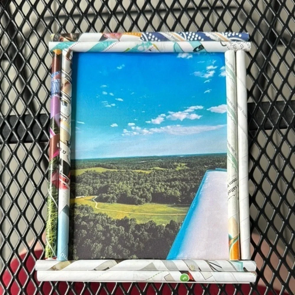 Framed Aerial Landscape Photo - Picture 1 of 4